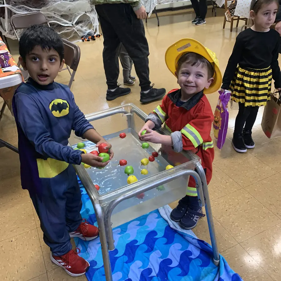 Children exploring a hands-on classroom sensory activity